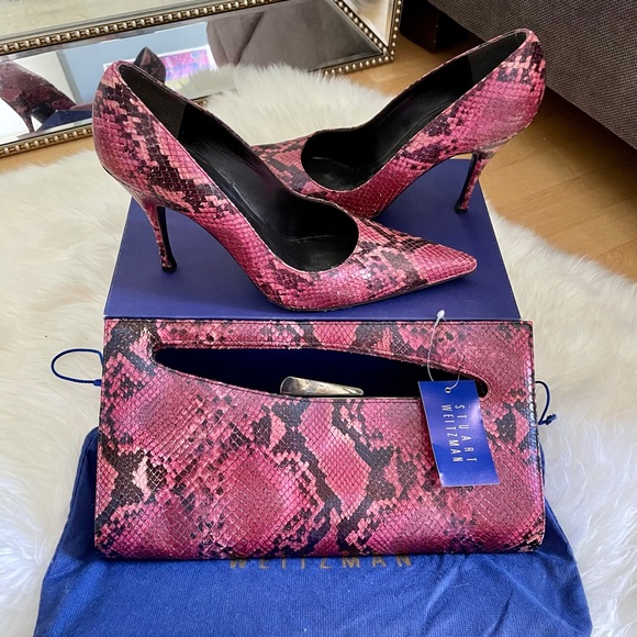 Matching Stuart Weitzman shoes & clutch - Picture 2 of 10